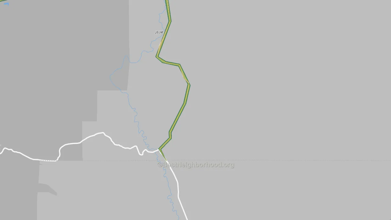 82063, WY Map of Noise Levels in 82063