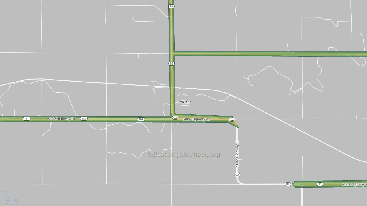 82218, WY Map of Noise Levels in 82218