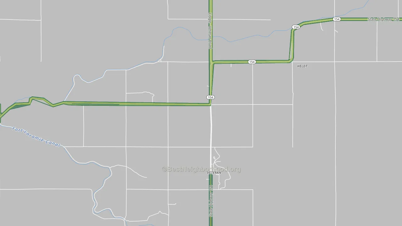 82243, WY Map of Noise Levels in 82243