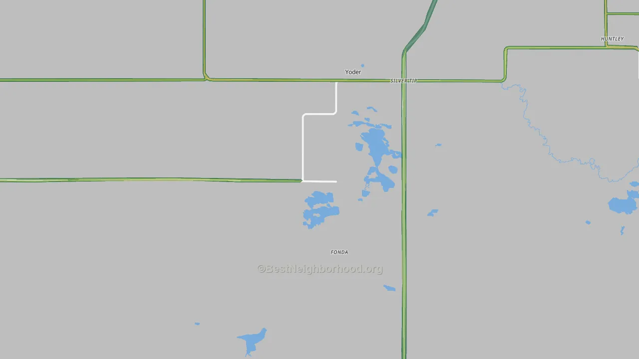 82244, WY Map of Noise Levels in 82244