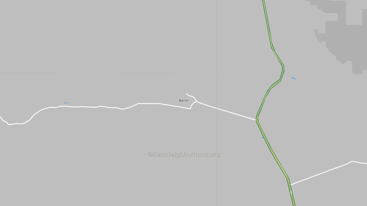 82322, WY Map of Noise Levels in 82322