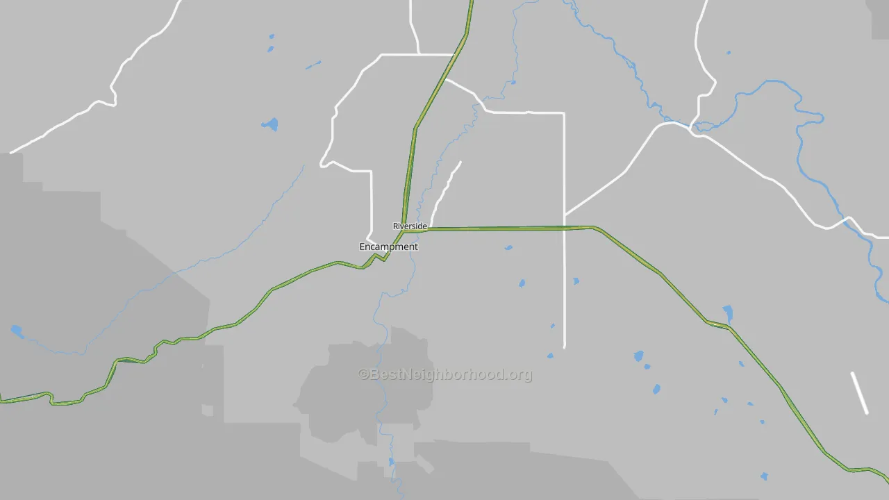 82325, WY Map of Noise Levels in 82325