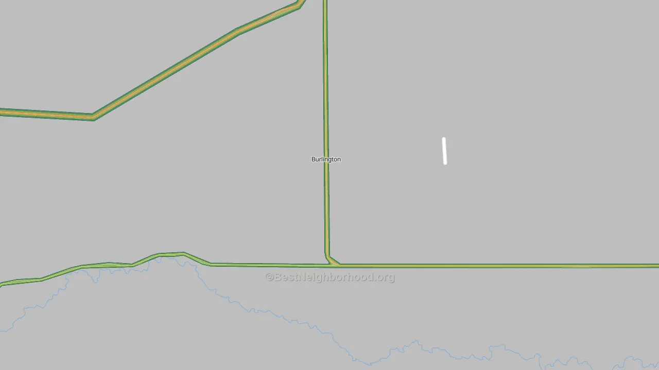 82411, WY Map of Noise Levels in 82411