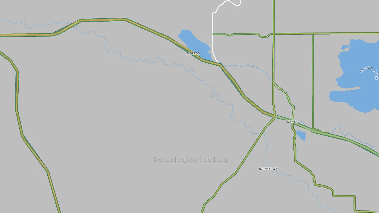 82516, WY Map of Noise Levels in 82516
