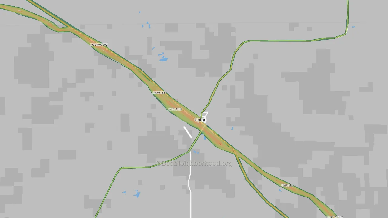 82730, WY Map of Noise Levels in 82730