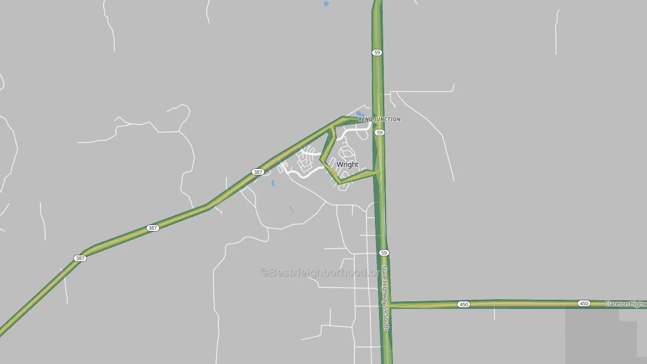 82732, WY Map of Noise Levels in 82732