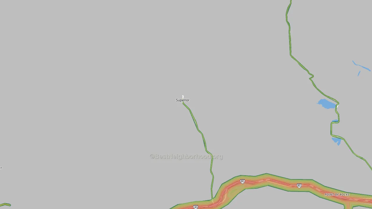 82945, WY Map of Noise Levels in 82945