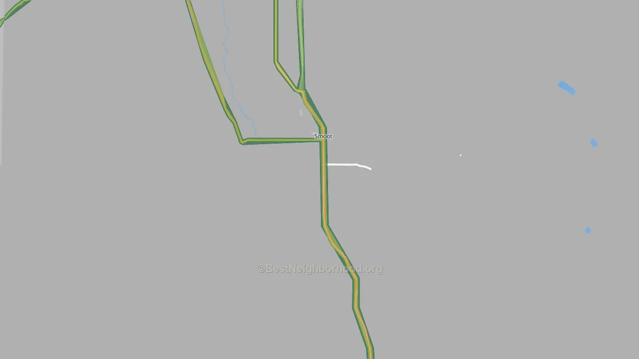 83126, WY Map of Noise Levels in 83126