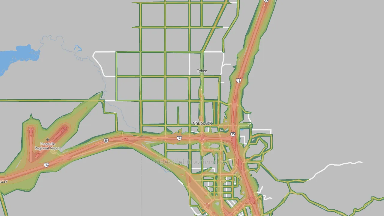 83202, ID Map of Noise Levels in 83202