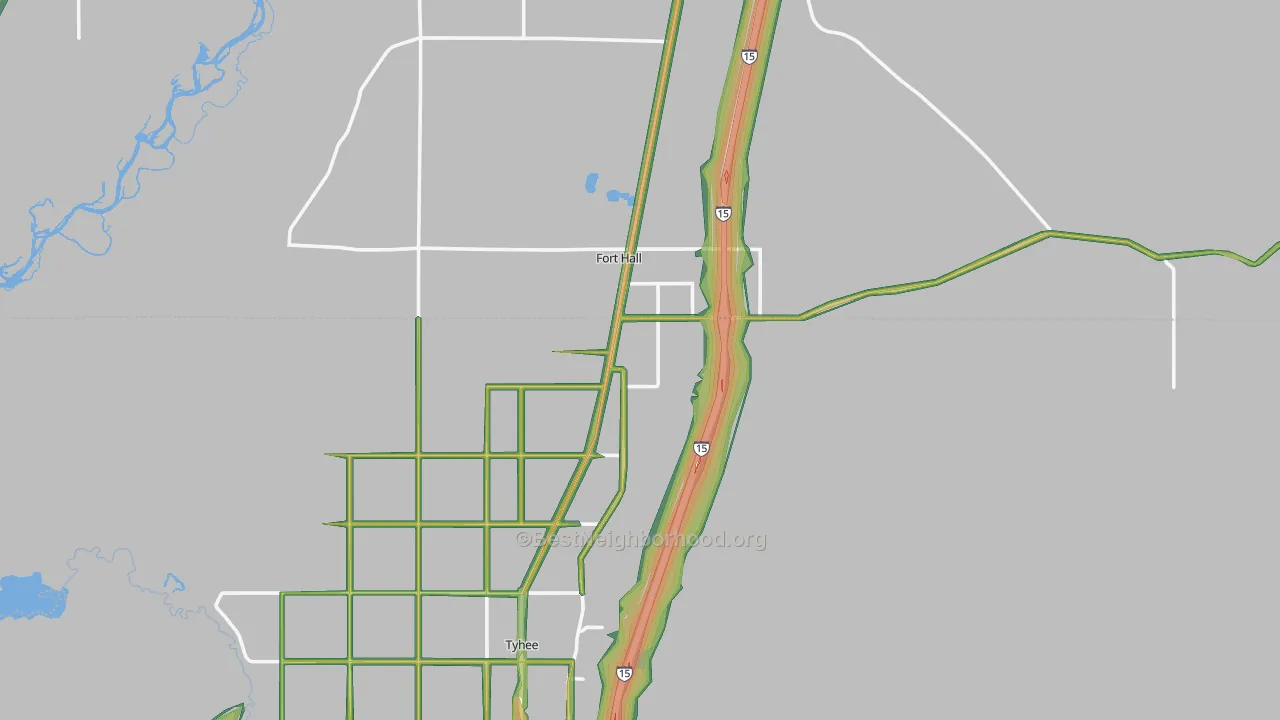 83203, ID Map of Noise Levels in 83203