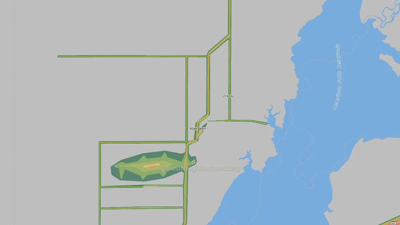 83210, ID Map of Noise Levels in 83210
