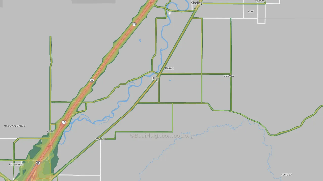 83236, ID Map of Noise Levels in 83236