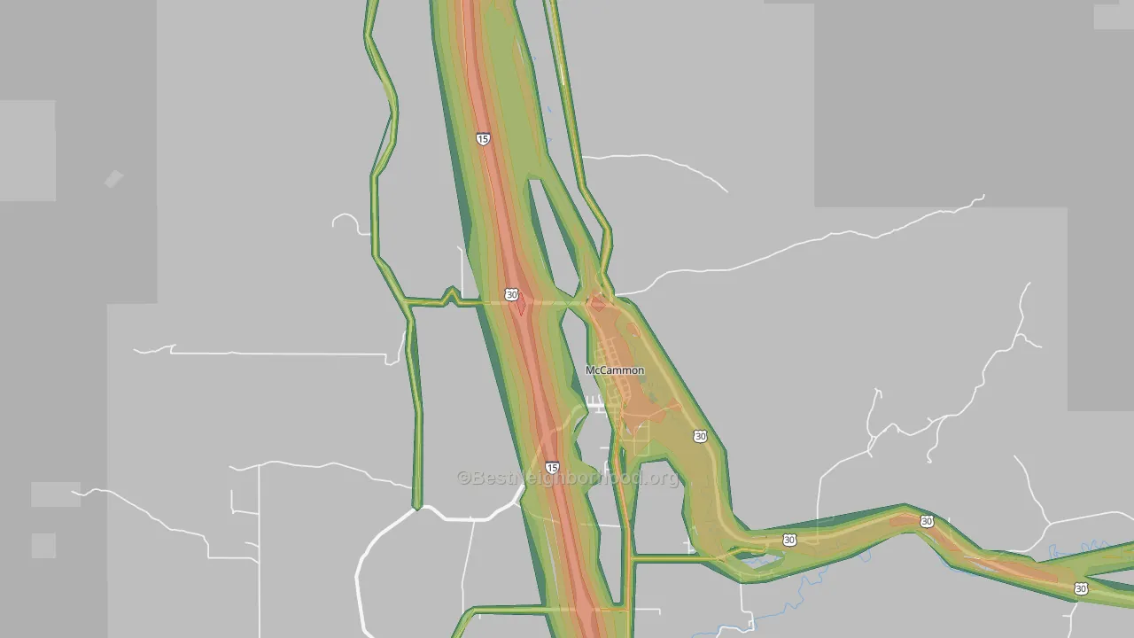 83250, ID Map of Noise Levels in 83250