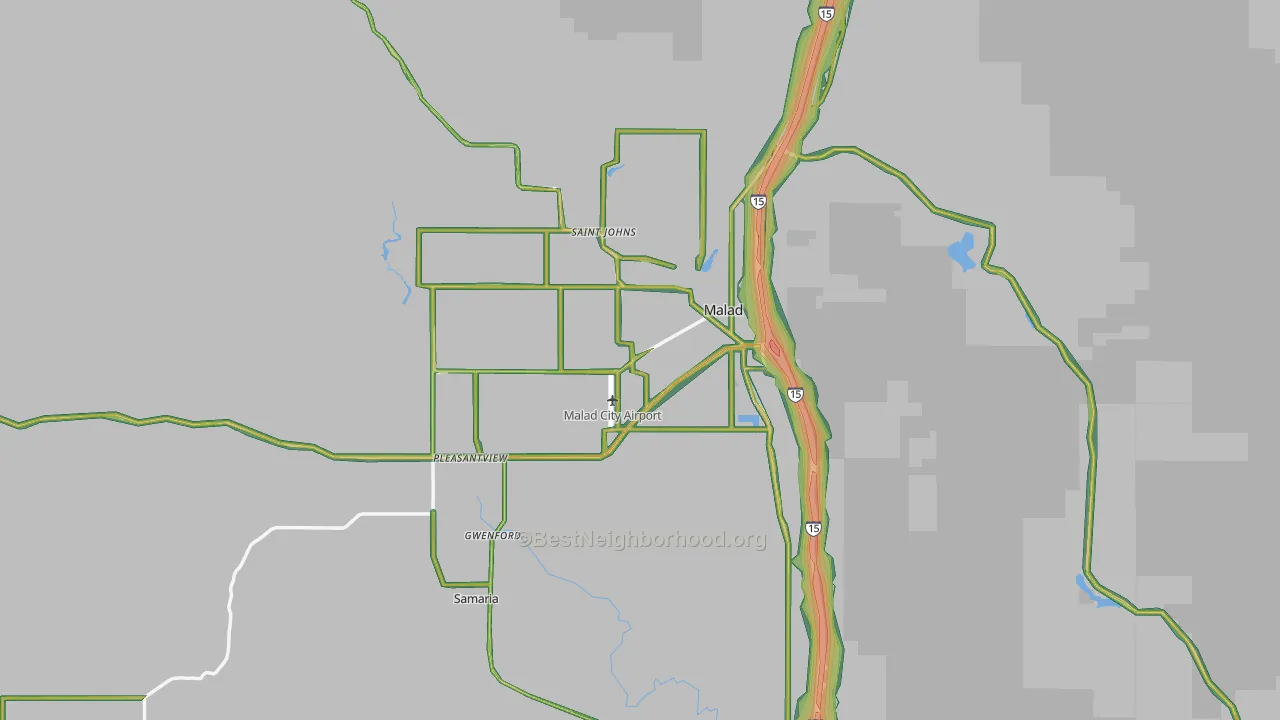 83252, ID Map of Noise Levels in 83252