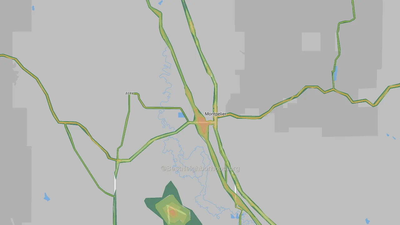 83254, ID Map of Noise Levels in 83254