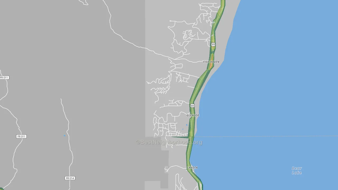 83287, ID Map of Noise Levels in 83287