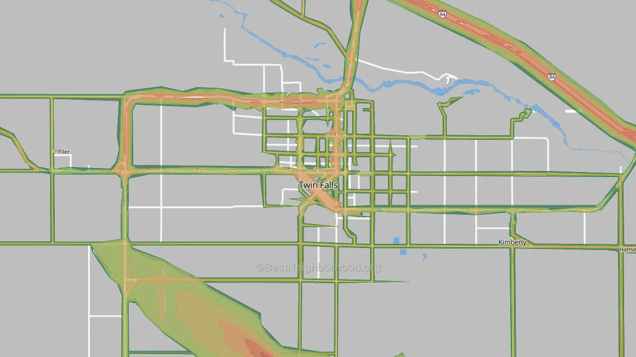 83301, ID Map of Noise Levels in 83301