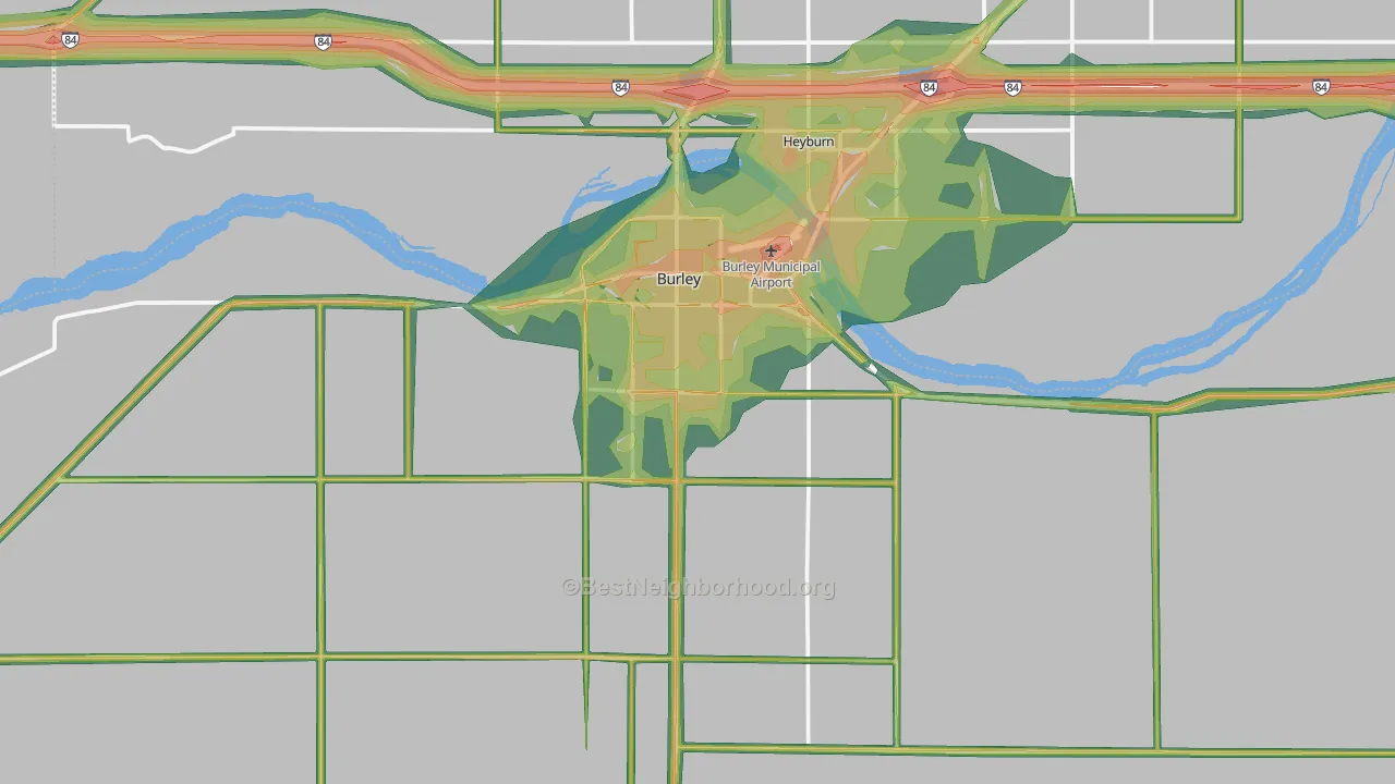 83318, ID Map of Noise Levels in 83318