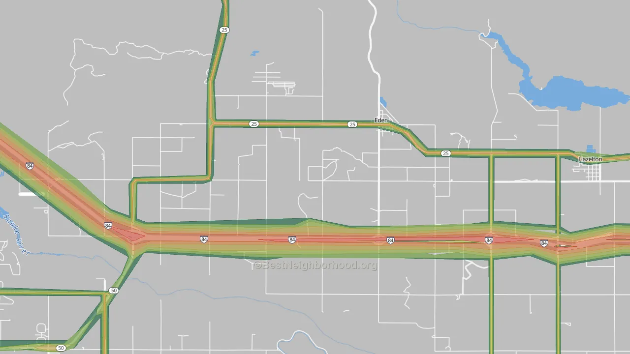 83325, ID Map of Noise Levels in 83325