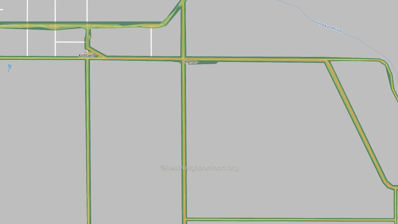 83334, ID Map of Noise Levels in 83334