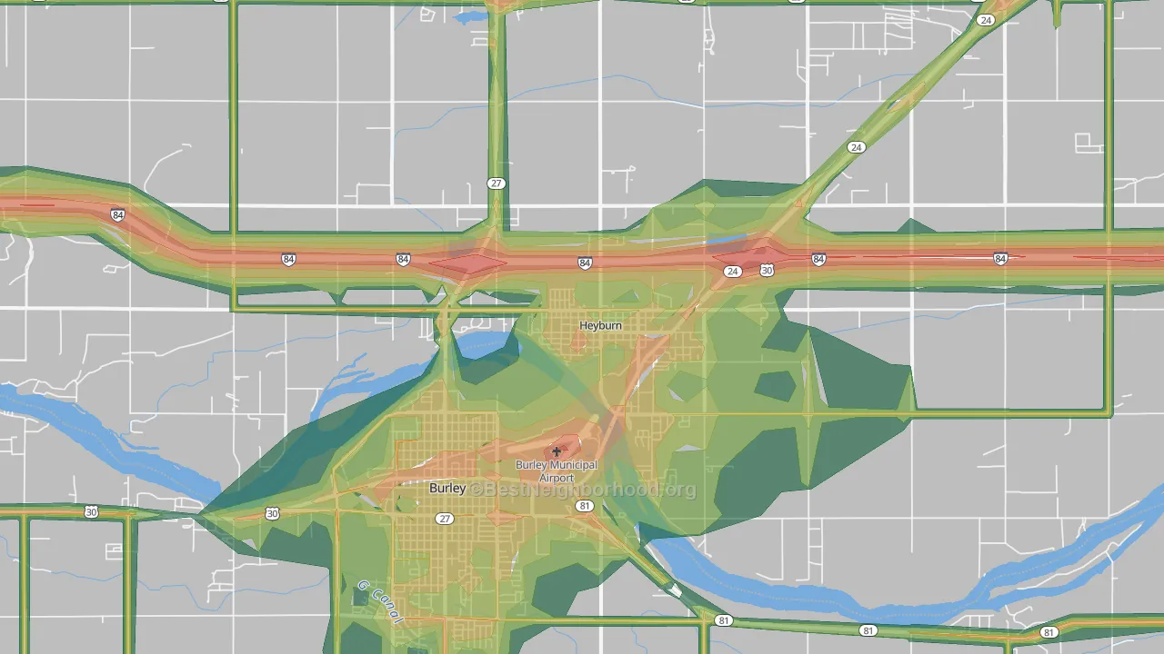 83336, ID Map of Noise Levels in 83336