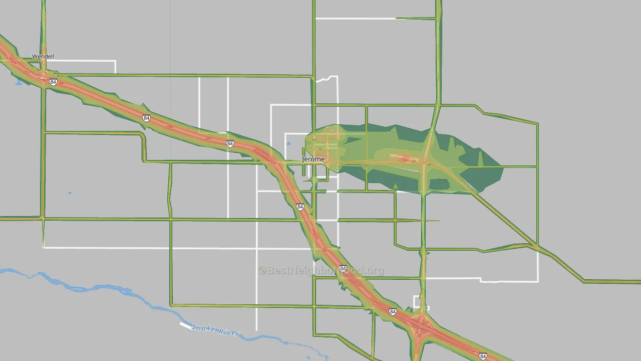 83338, ID Map of Noise Levels in 83338