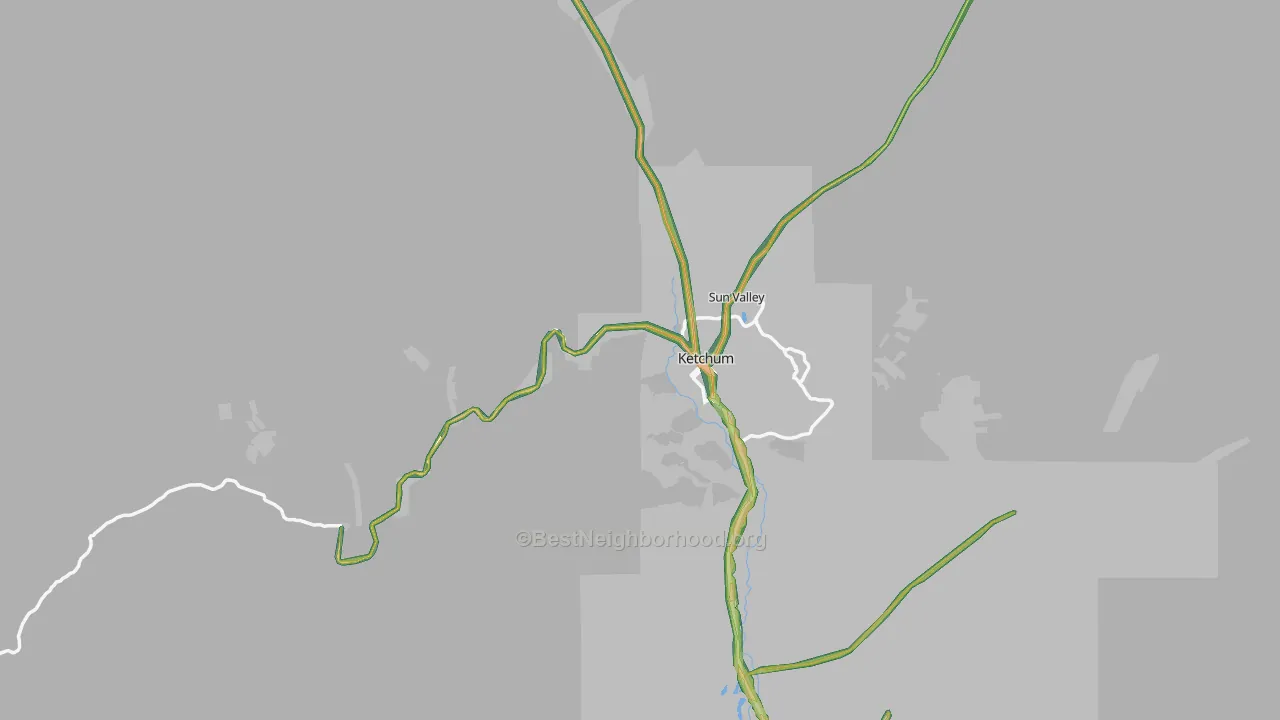 83340, ID Map of Noise Levels in 83340