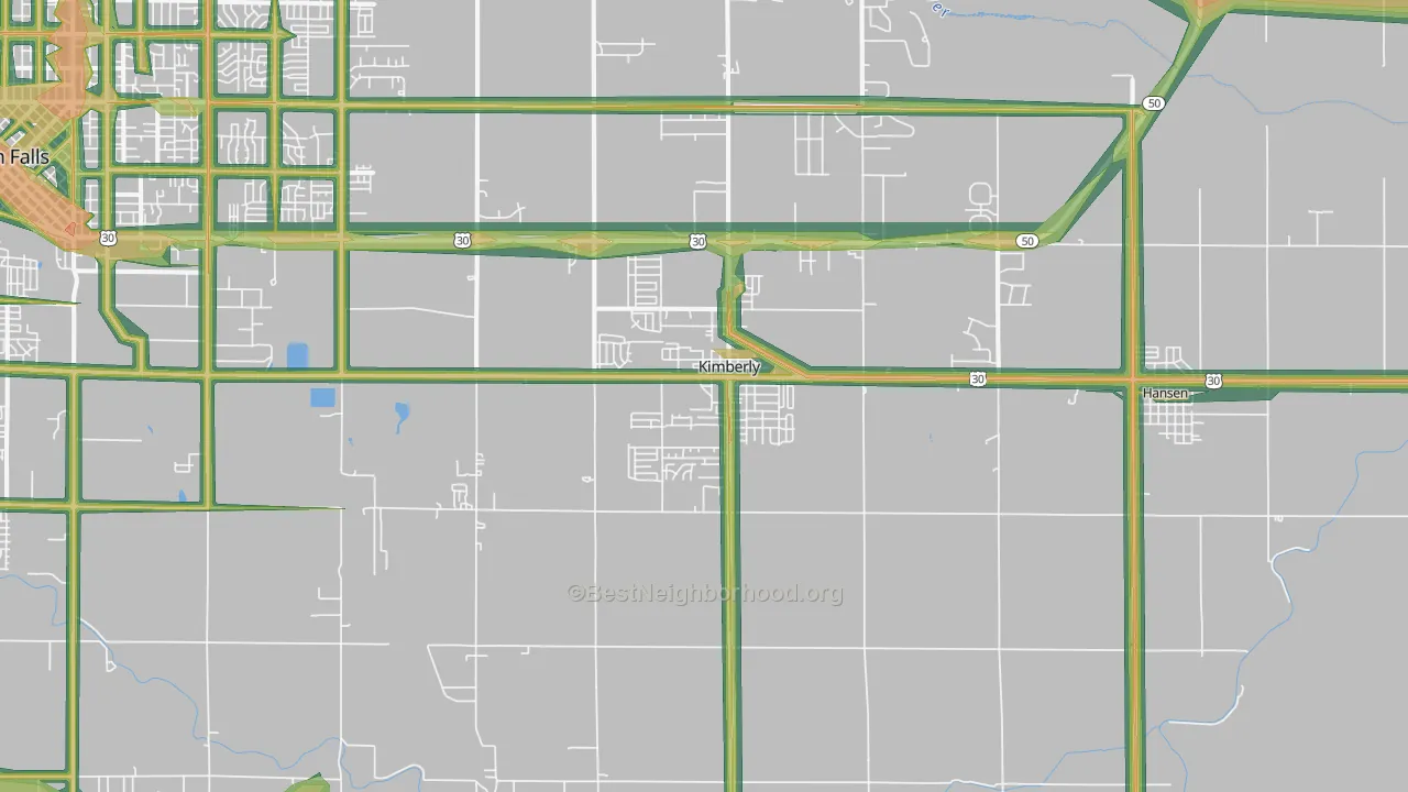 83341, ID Map of Noise Levels in 83341