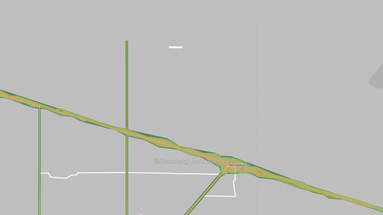 83343, ID Map of Noise Levels in 83343