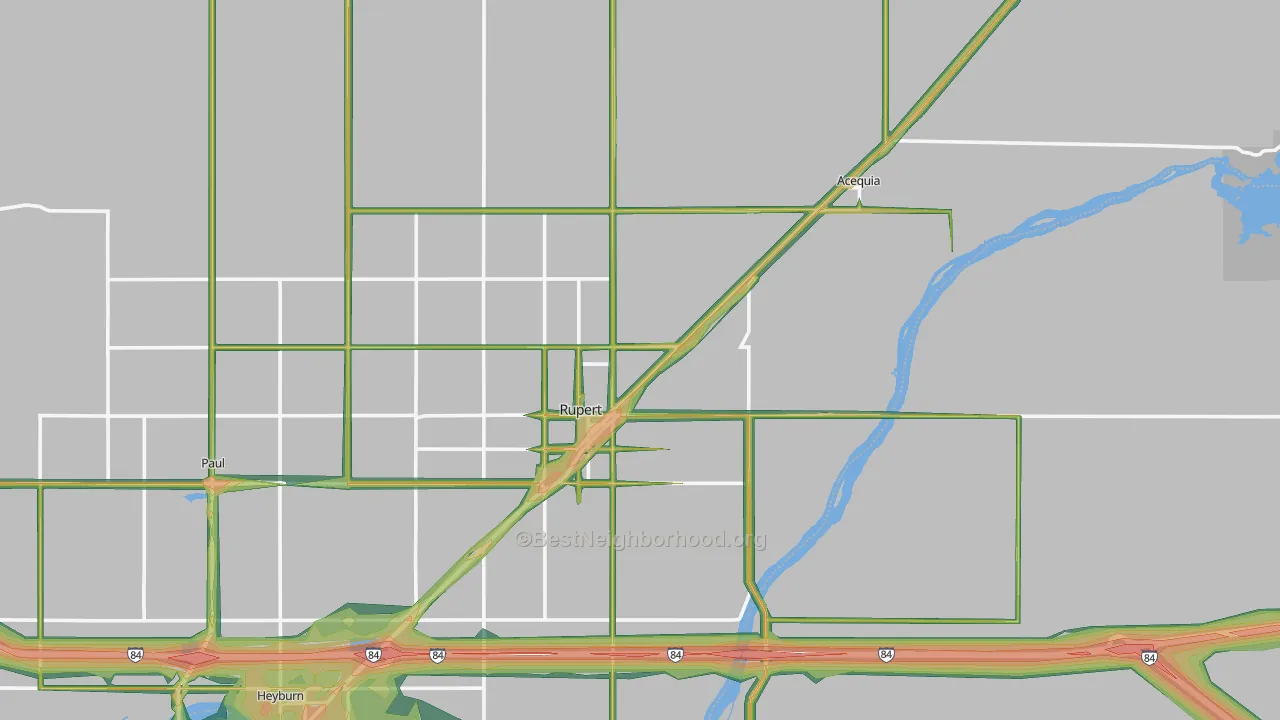 83350, ID Map of Noise Levels in 83350