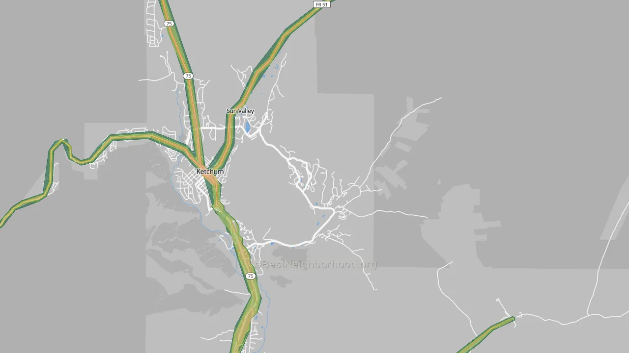 83353, ID Map of Noise Levels in 83353