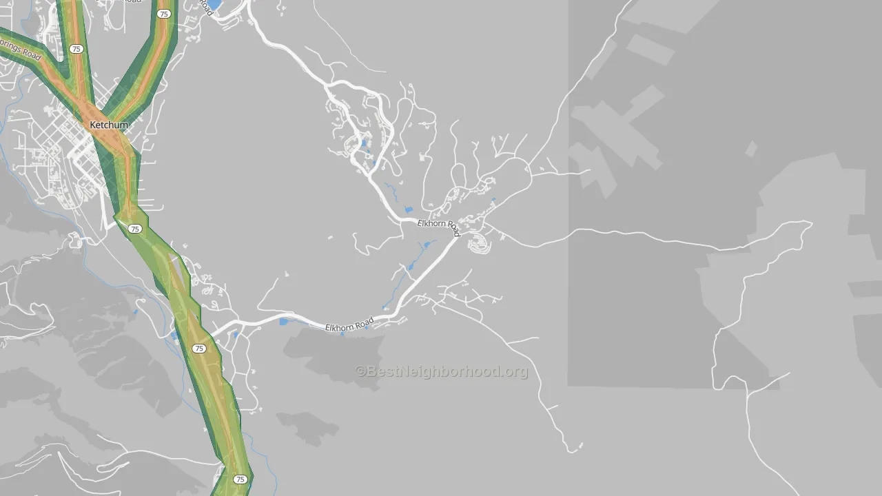 83354, ID Map of Noise Levels in 83354