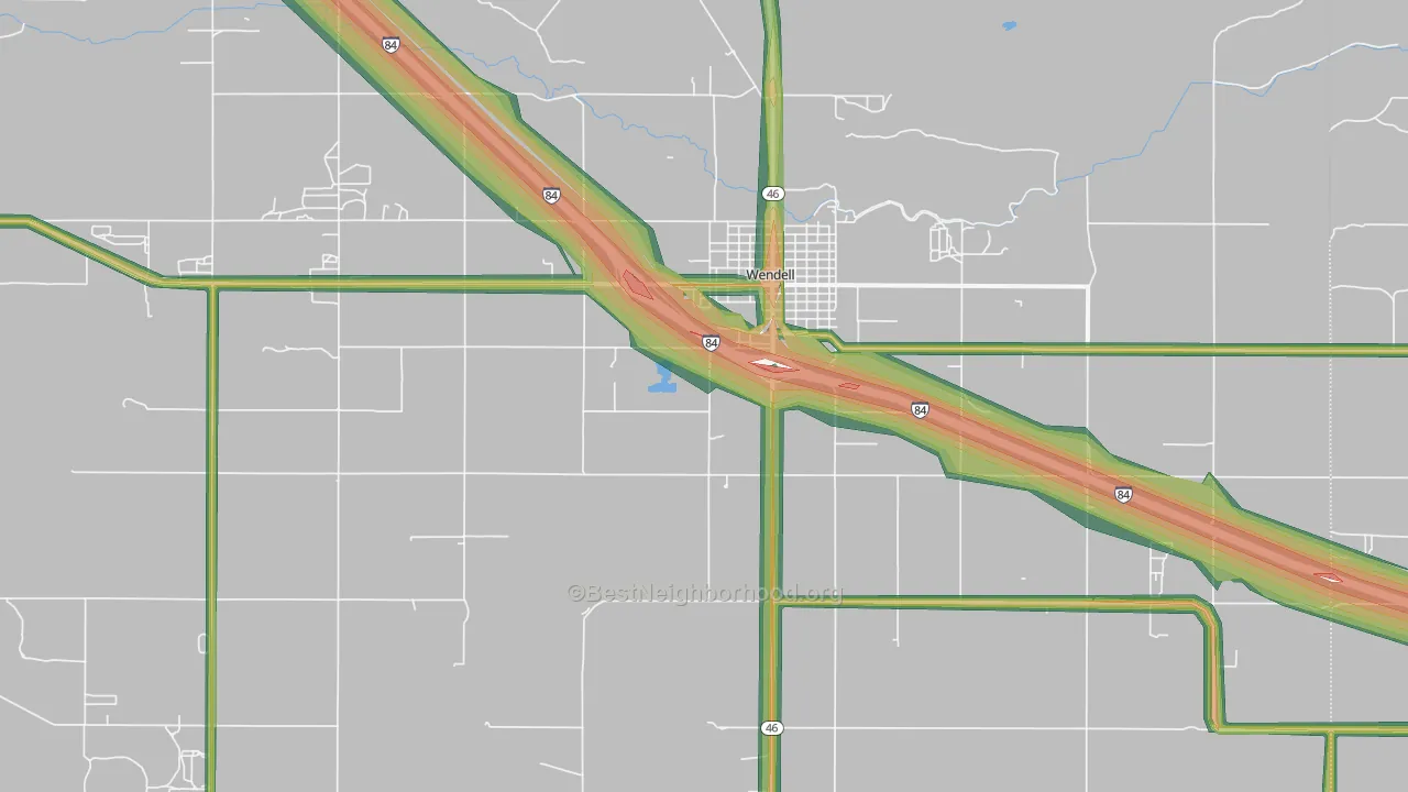 83355, ID Map of Noise Levels in 83355