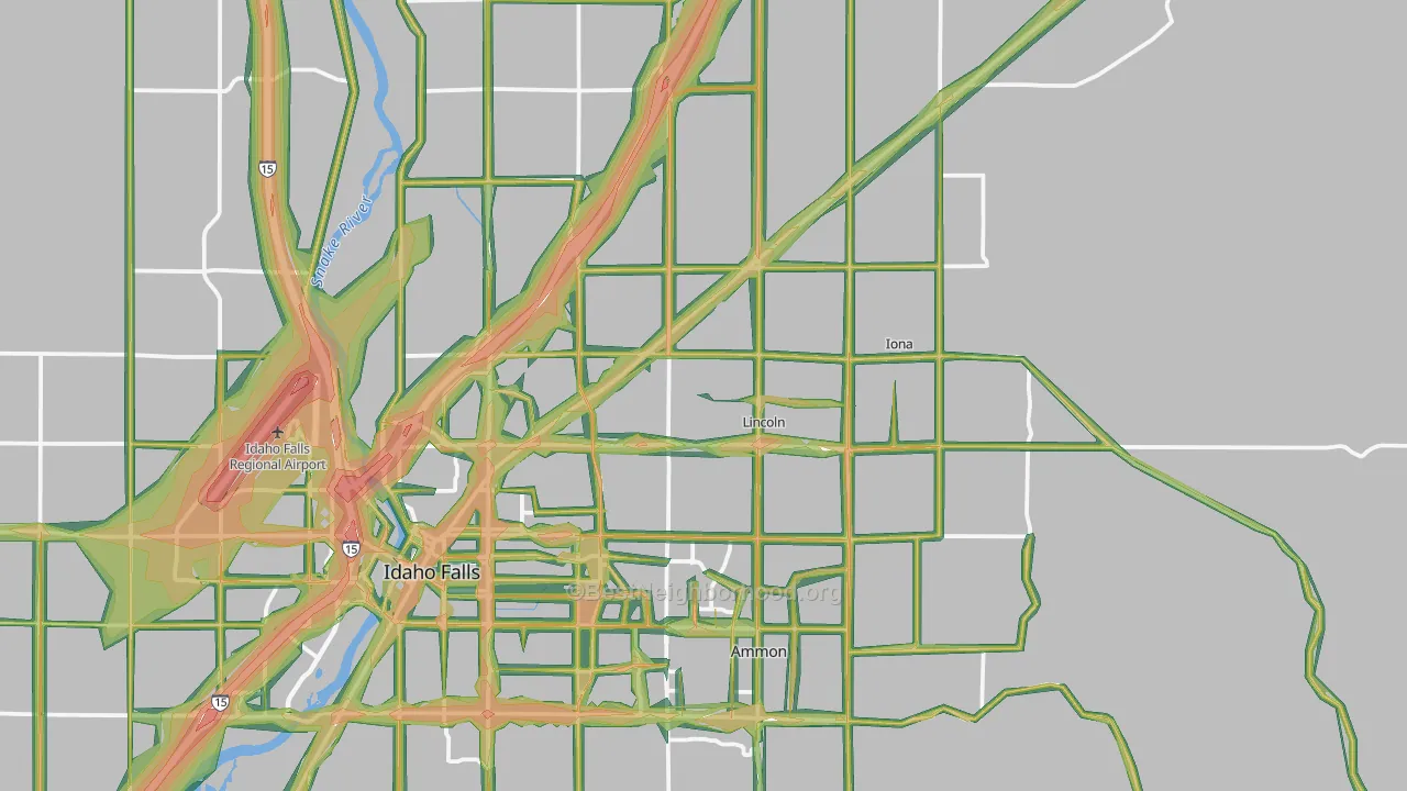 83401, ID Map of Noise Levels in 83401