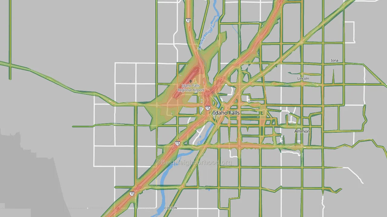83402, ID Map of Noise Levels in 83402
