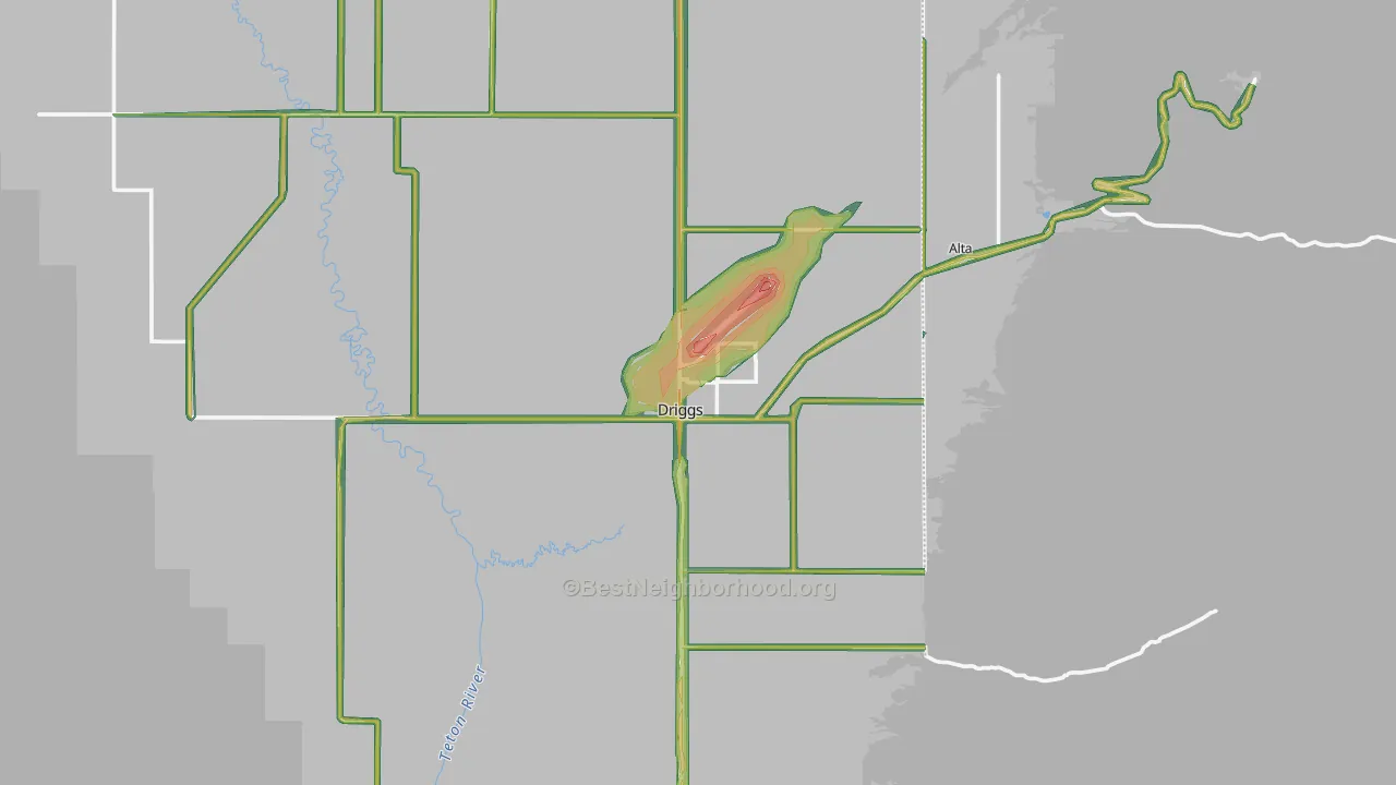 83422, ID Map of Noise Levels in 83422