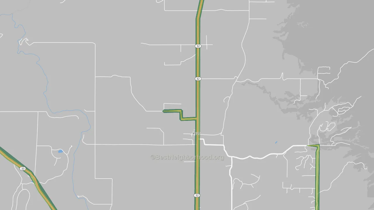 83424, ID Map of Noise Levels in 83424