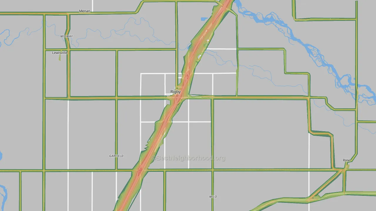 83442, ID Map of Noise Levels in 83442