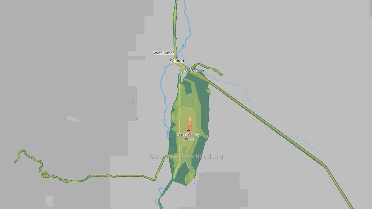 83467, ID Map of Noise Levels in 83467