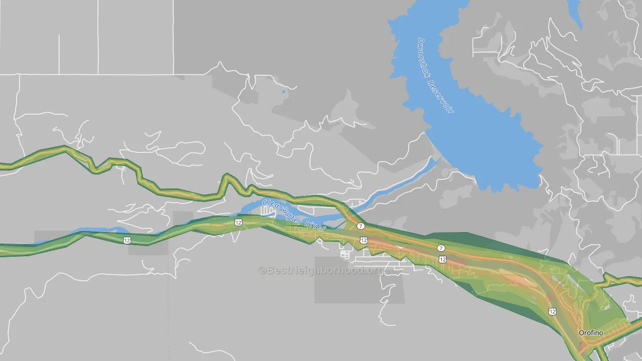 83520, ID Map of Noise Levels in 83520