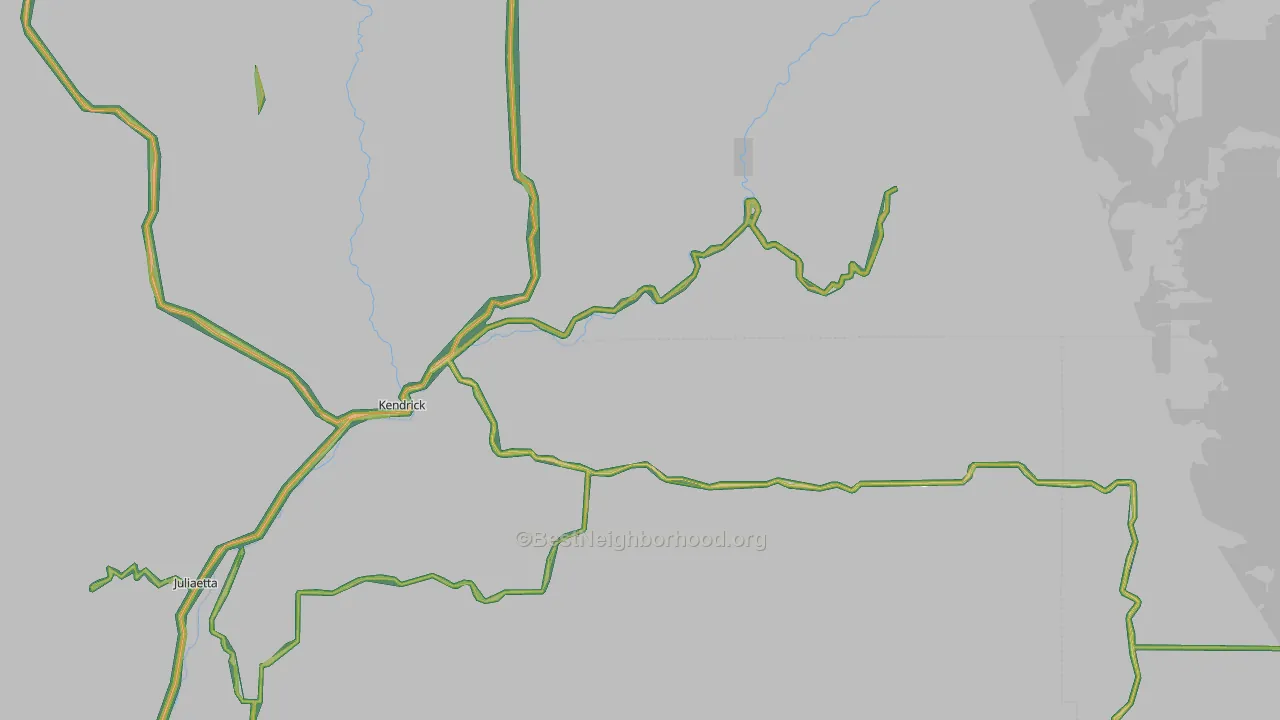 83537, ID Map of Noise Levels in 83537