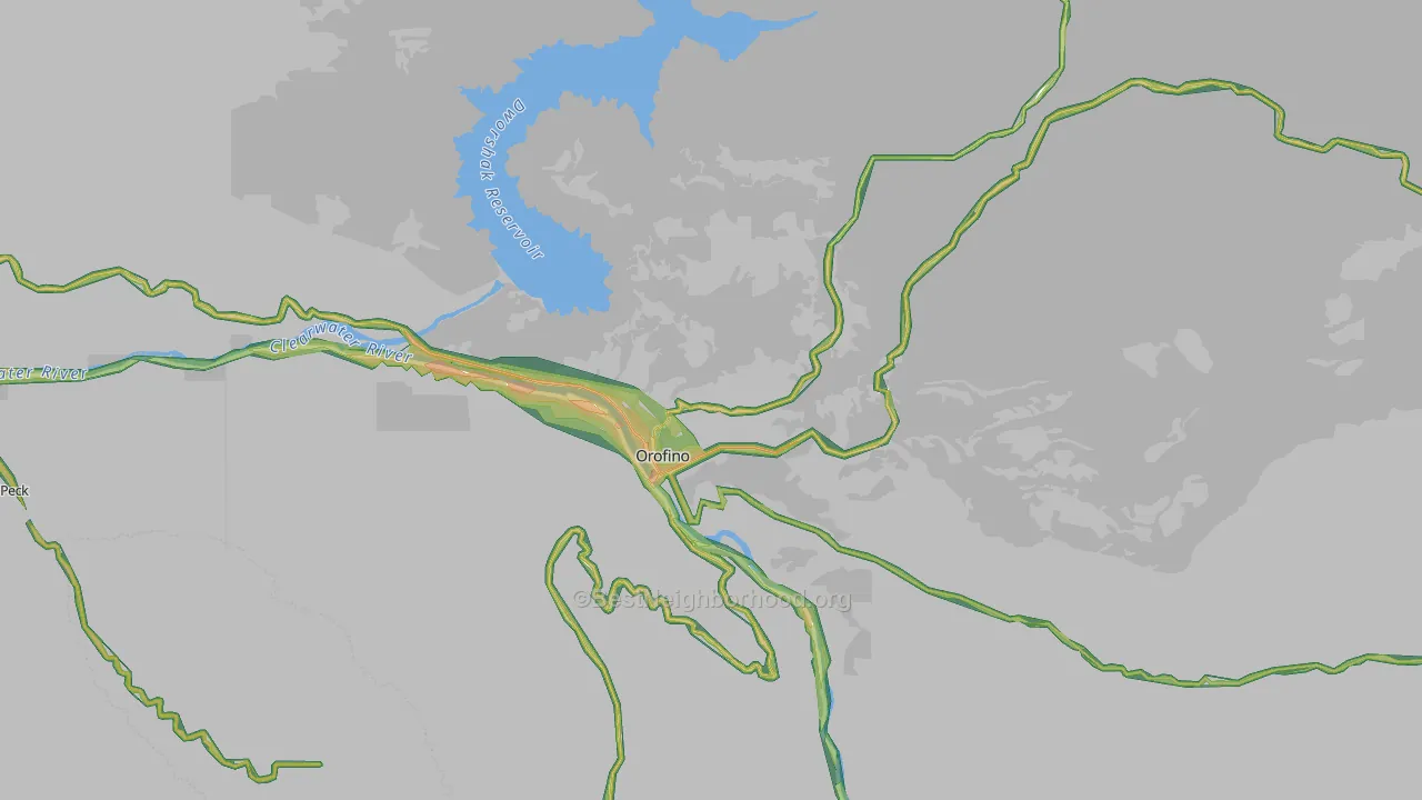 83544, ID Map of Noise Levels in 83544