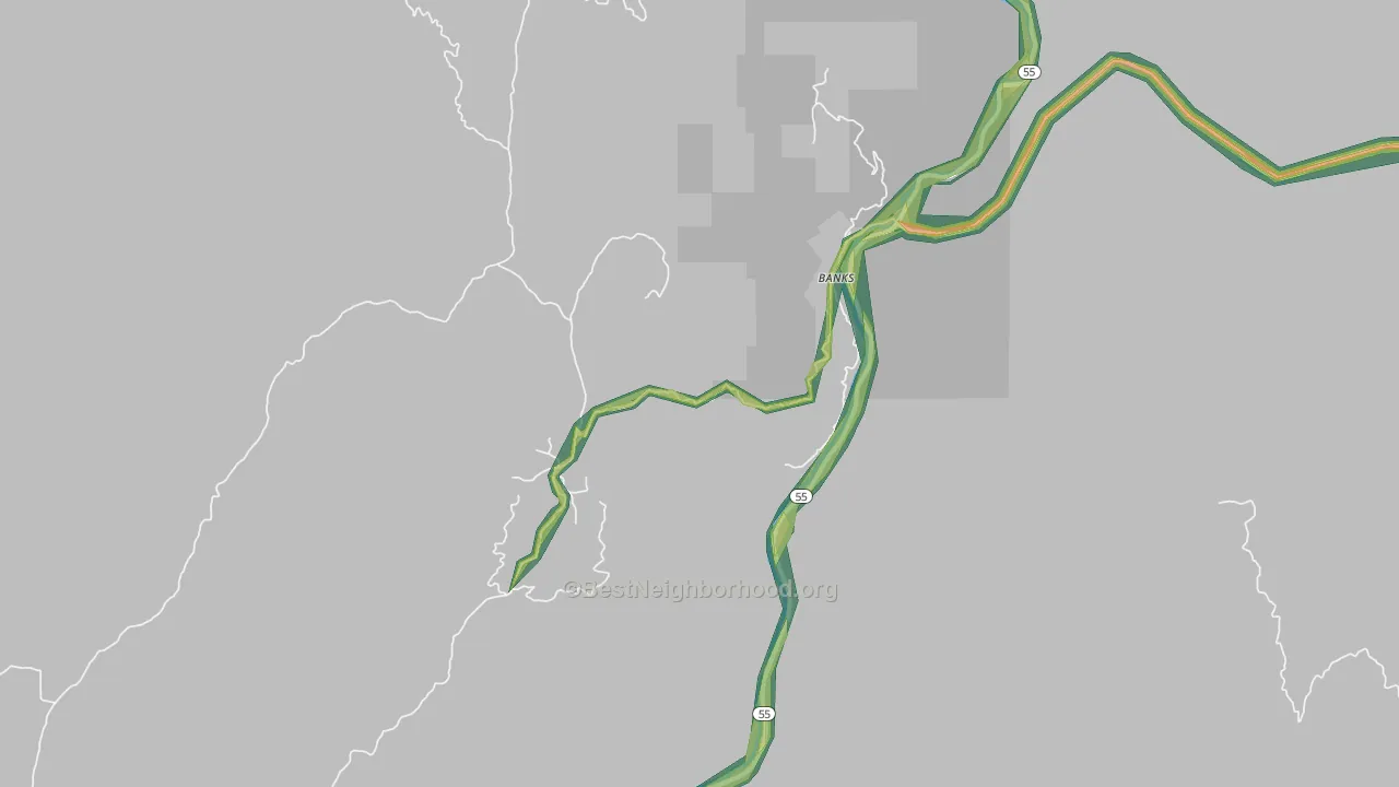 83602, ID Map of Noise Levels in 83602