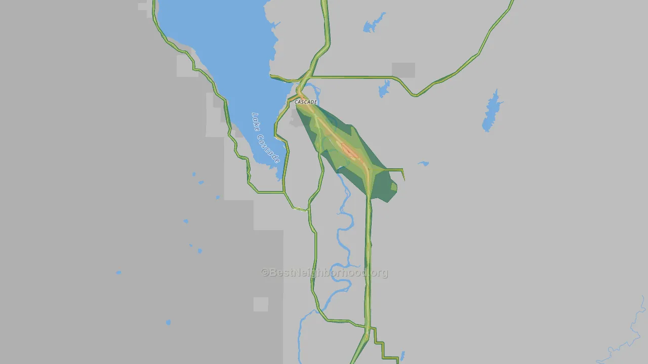 83611, ID Map of Noise Levels in 83611