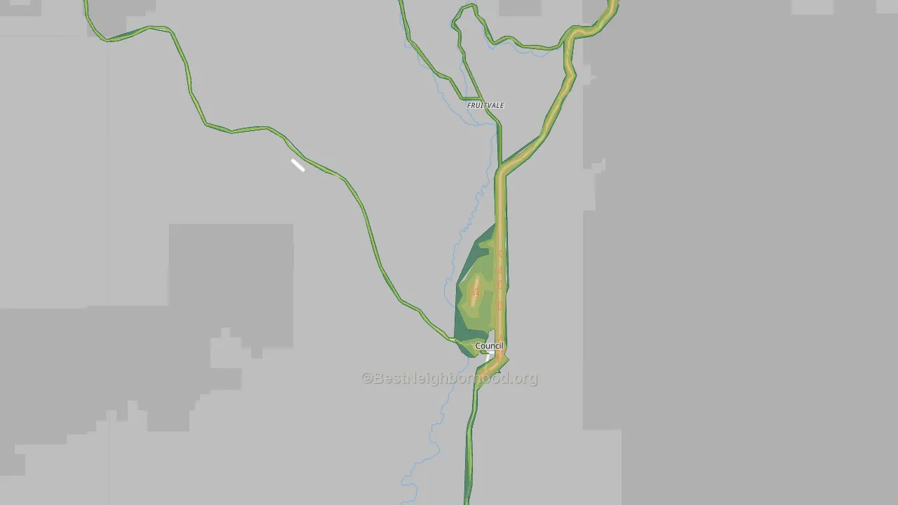 83612, ID Map of Noise Levels in 83612