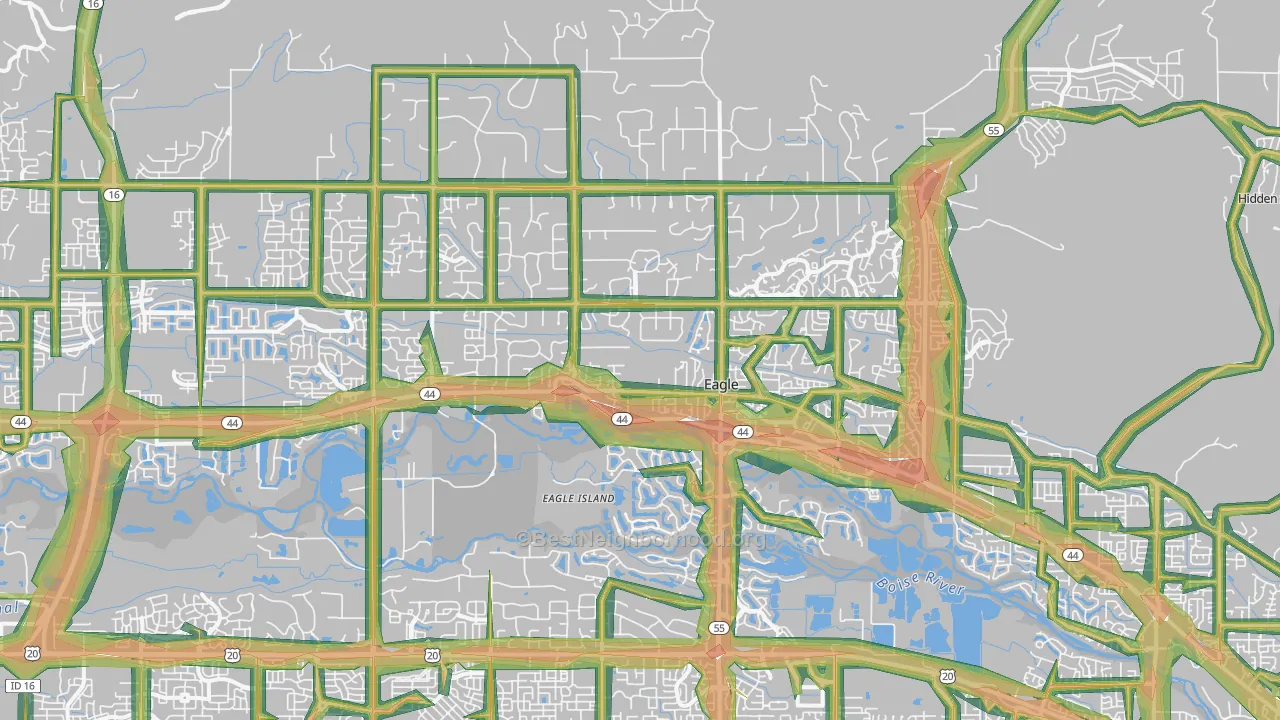 83616, ID Map of Noise Levels in 83616