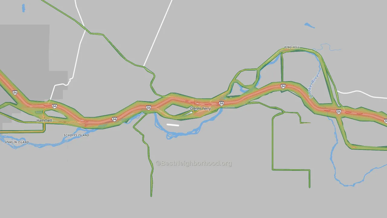 83623, ID Map of Noise Levels in 83623