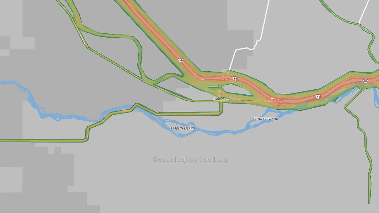83627, ID Map of Noise Levels in 83627