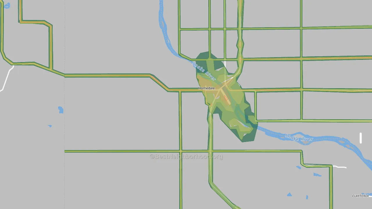 83628, ID Map of Noise Levels in 83628
