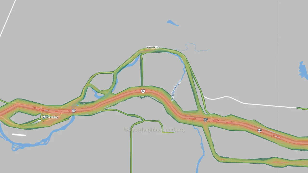 83633, ID Map of Noise Levels in 83633